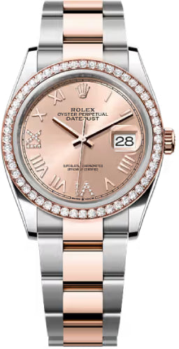 Rolex Datejust 126281RBR 36 Oystersteel Everose Gold Rosé-Colour Diamond Set Dial Oyster Bracelet — 2026 Main image