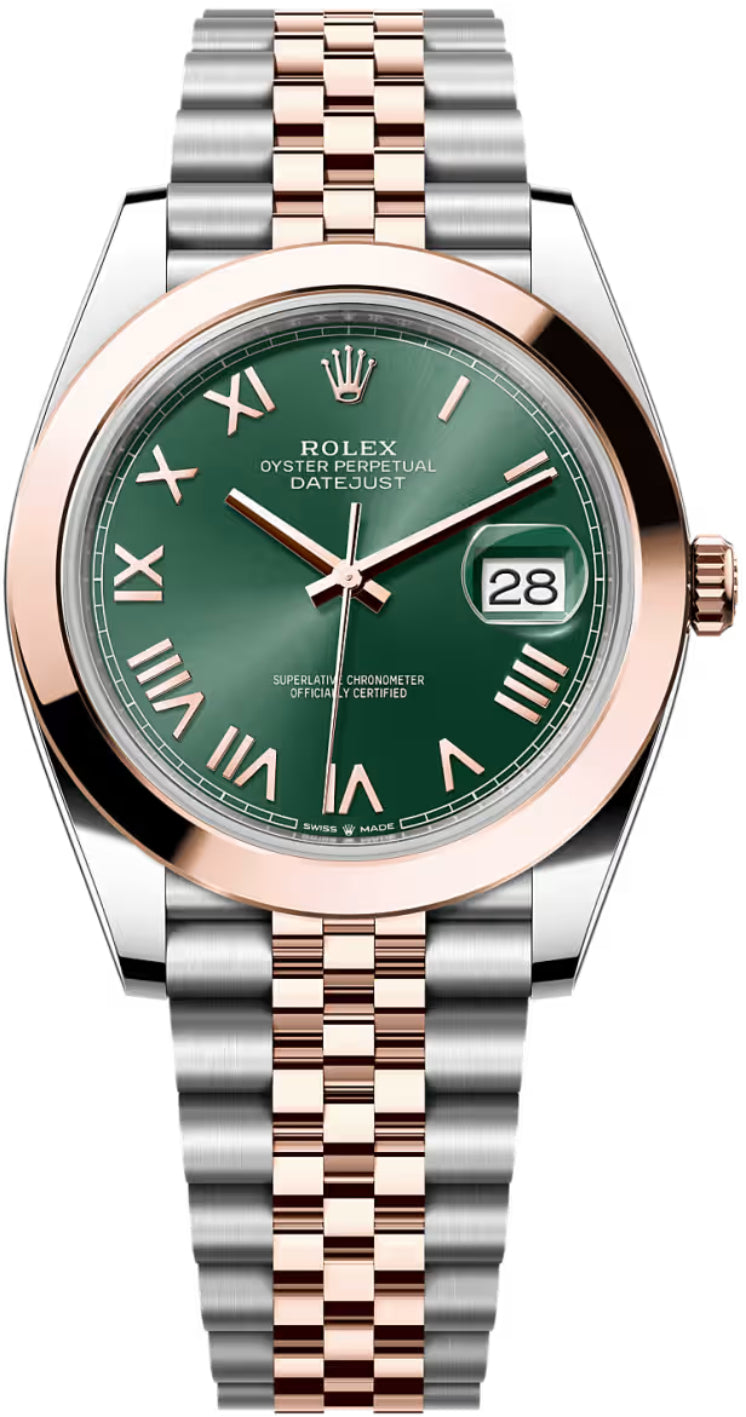 Rolex Datejust 126301 41 Oystersteel Everose Gold Mint Green Dial Jubilee Bracelet — 2026 Main image