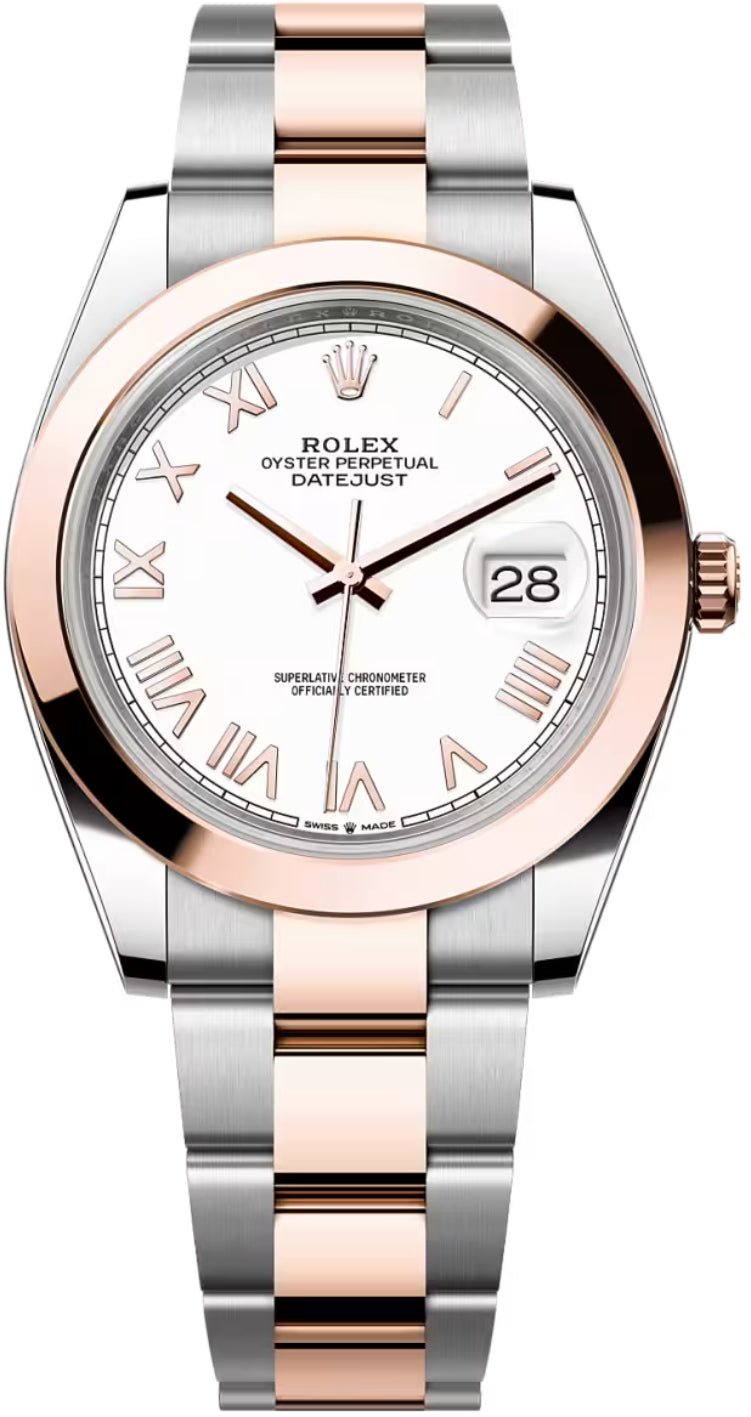 Rolex Datejust 126301 41 Oystersteel Everose Gold White Dial Oyster Bracelet — 2026 Main image