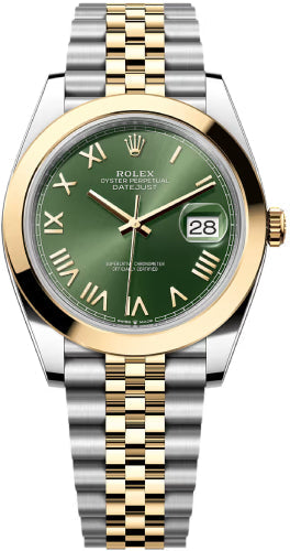 Rolex Datejust 126303 41 Oystersteel And Yellow Gold Olive Green Dial Jubilee Bracelet — 2026 Main image
