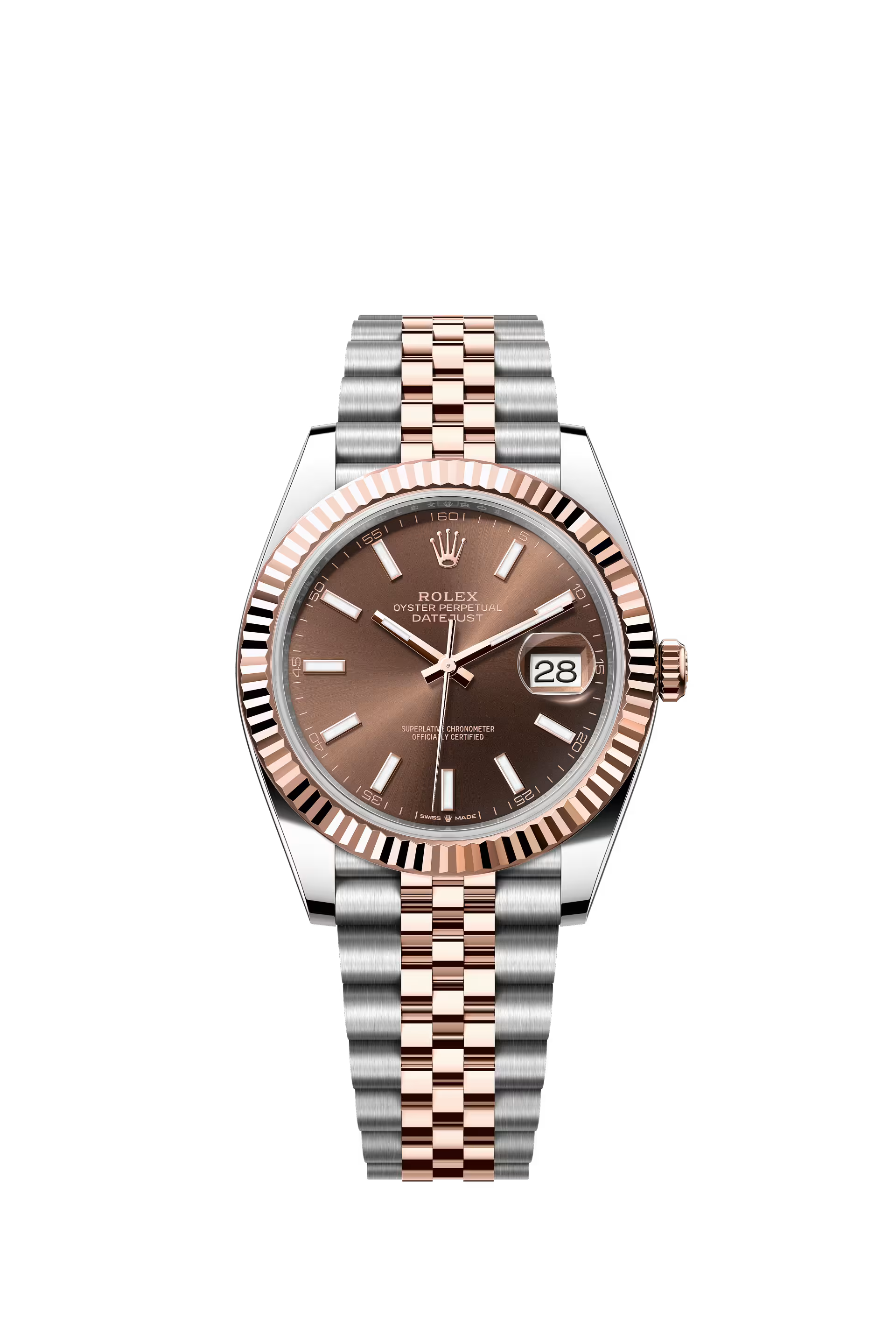 Rolex Datejust 41mm 126331 Stainless Steel Rose Gold Chocolate Dial Jubilee Main image