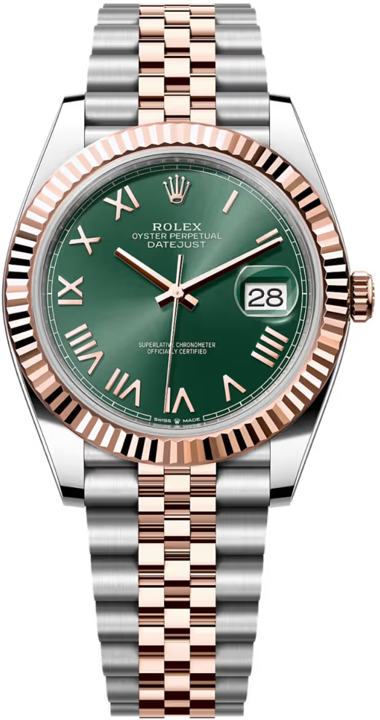 Rolex Datejust 126331 41 Oystersteel Everose Gold Mint Green Dial Jubilee Bracelet — 2026