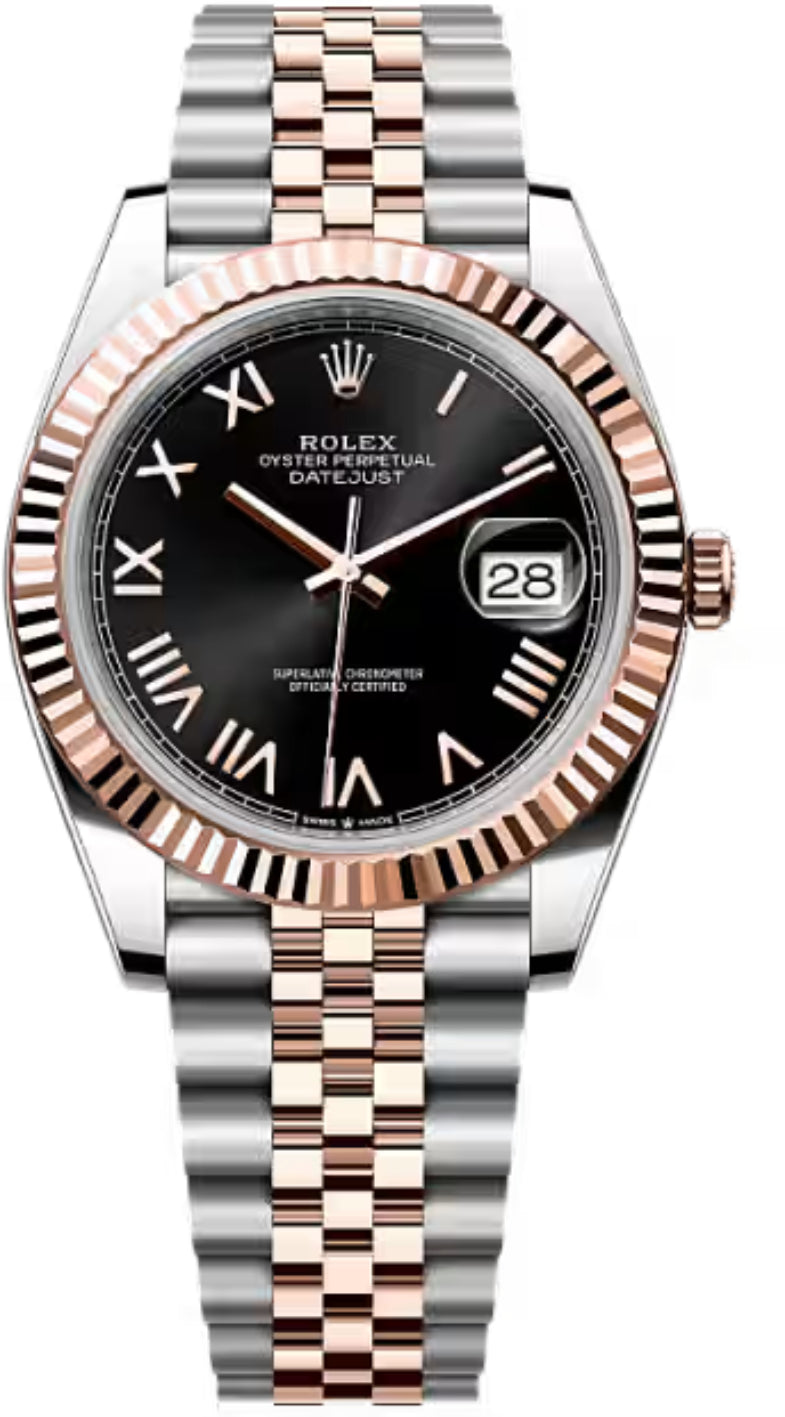 Rolex Datejust 126331 41 Oystersteel Everose Gold Bright Black Dial Jubilee Bracelet — 2026 Main image