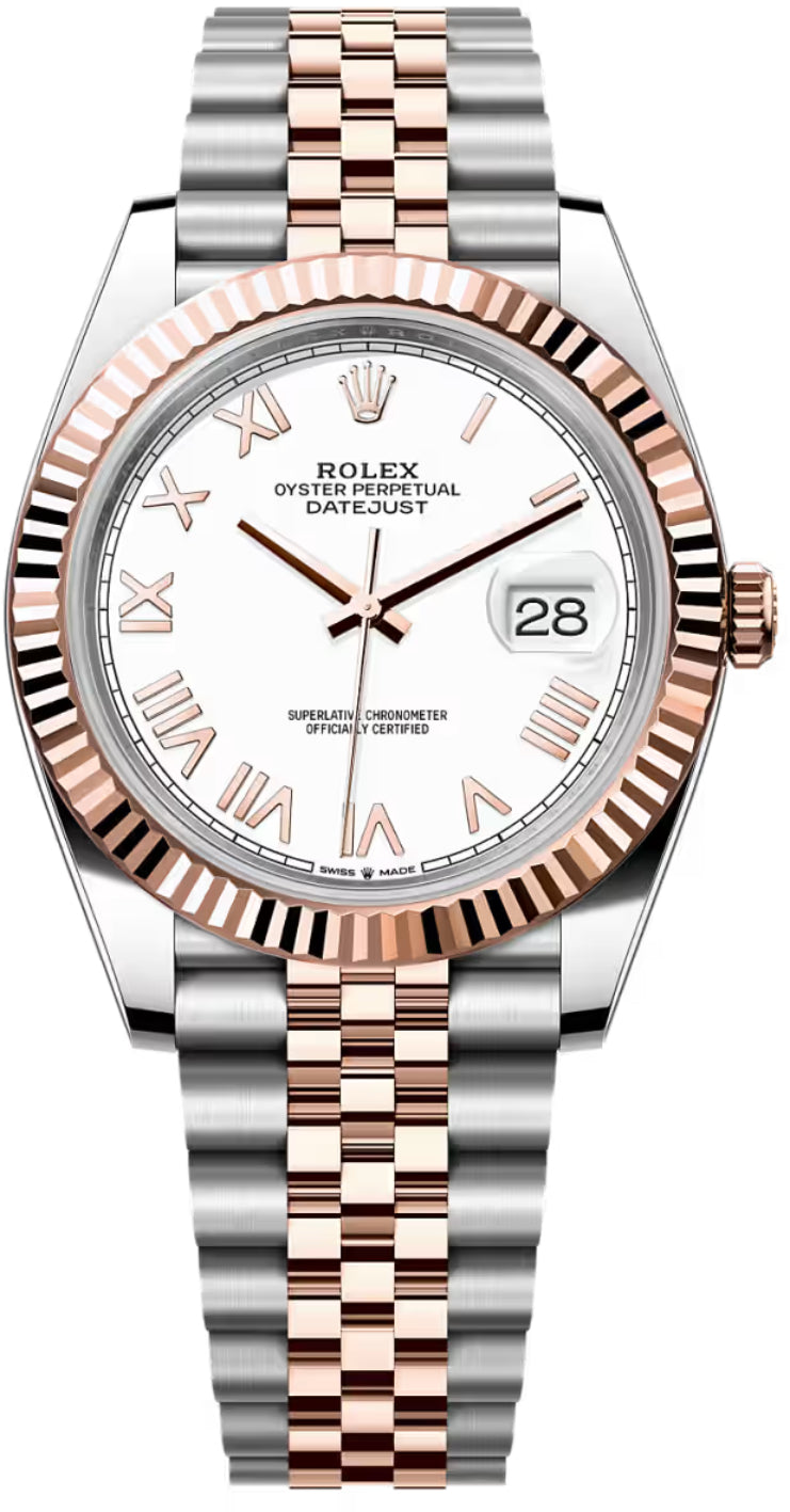 Rolex Datejust 126331 41 Oystersteel Everose Gold White Dial Jubilee Bracelet — 2026