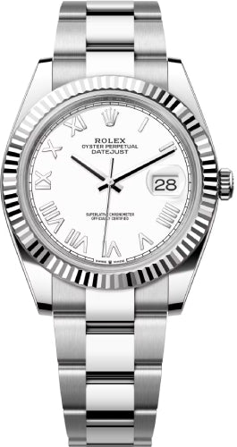 Rolex Datejust 126334 41mm Oystersteel And White Gold & White Roman Dial — 2026