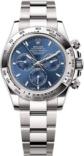 Rolex Cosmograph Daytona 126509 40mm White Gold Bright Blue Dial Oyster Bracelet — 2025