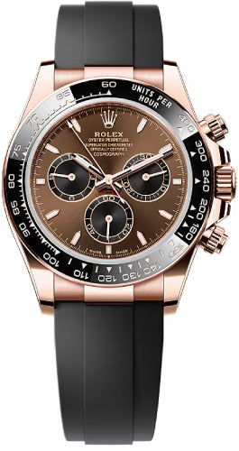 Rolex Cosmograph Daytona 126515LN 40mm Everose Gold Chocolate Black Dial Cerachrom Bezel Oysterflex Bracelet — 2025 Main image