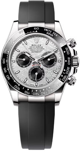 Rolex Cosmograph Daytona 126519LN 40mm White Gold Meteorite Black Dial Cerachrom Bezel Oysterflex Bracelet — 2025 Main image