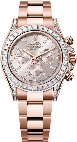 Rolex Cosmograph Daytona 126595TBR 40mm Sundust Diamond-Set Dial Oyster Bracelet Diamond-Set Bezel - 2024 Model Main image