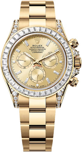 Rolex Cosmograph Daytona 126598TBR 40mm Golden Diamond-Set Dial Oyster Bracelet Diamond-Set Bezel - 2024 Model Main image
