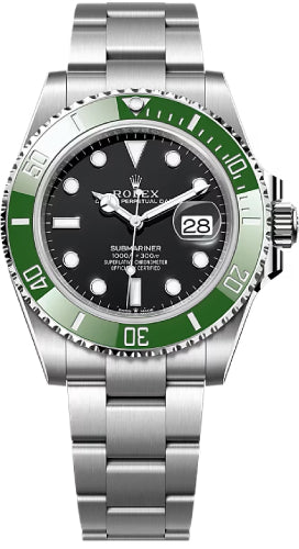 Rolex Submariner 126610LV 41mm Date "Kermit" Stainless Steel Green Bezel - MK2