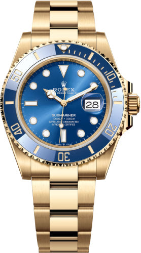Rolex Submariner 126618LB Date Yellow Gold 41mm Blue Dial