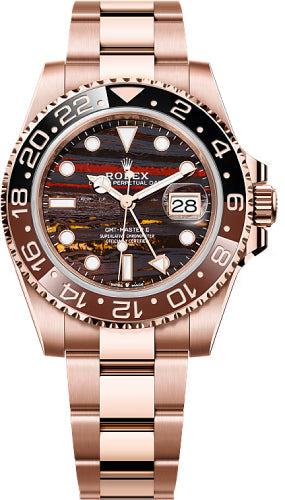 Rolex GMT-Master II 126715CHNR 40mm Everose Gold Tiger Iron Dial Cerachrom Bezel Oyster Bracelet — 2025 Main image
