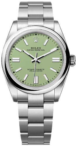 Rolex Oyster Perpetual 134300 41 Pistachio Green Dial Oyster Bracelet — 2025