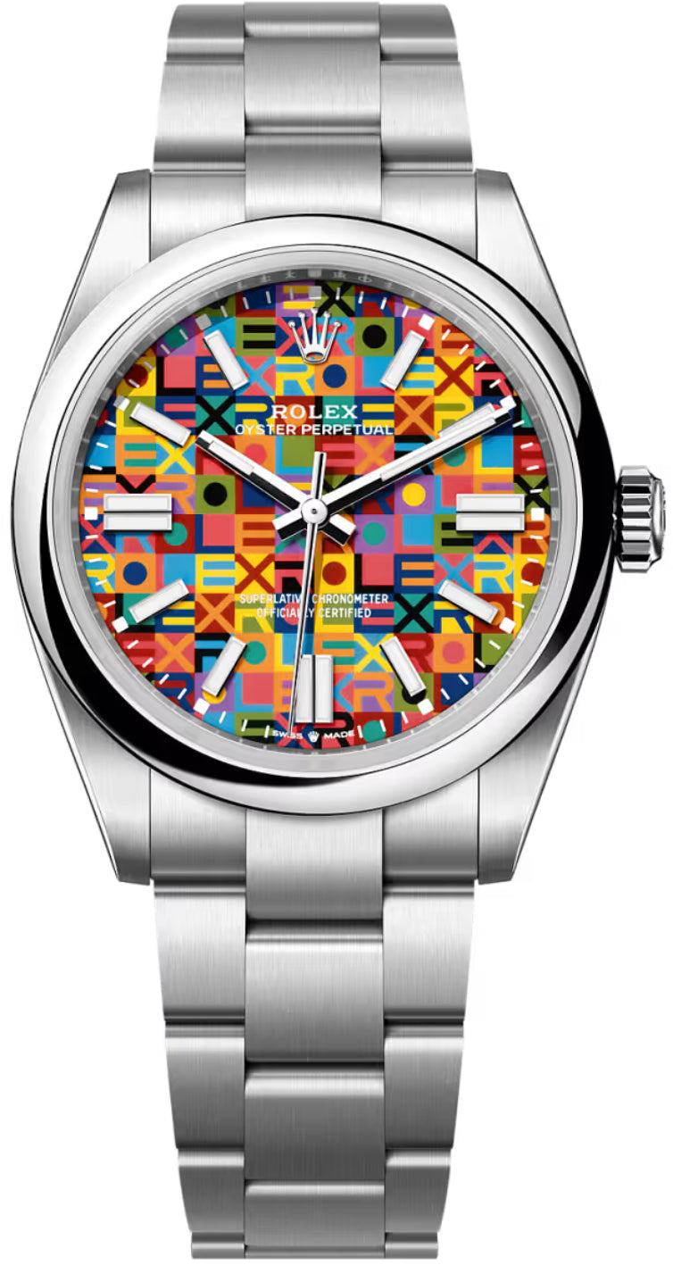 Rolex Oyster Perpetual 134300 41mm Oystersteel Multicolured Jubilee Motif Dial Oyster Bracelet — 2026 Main image