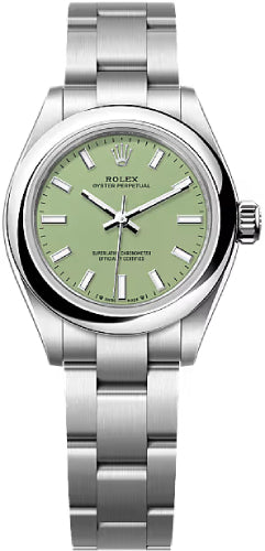 Rolex Oyster Perpetual 276200 28 Pistachio Green Dial Oyster bracelet — 2025