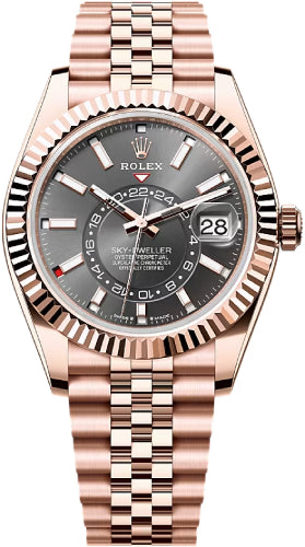 Rolex Sky-Dweller 336935 42mm Slate Dial Fluted Bezel Jubilee Bracelet - 2024 Model