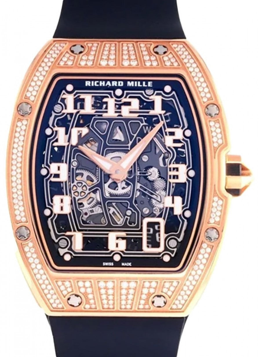 Richard Mille Automatic Winding Extra Flat Rose Gold Diamond RM 67-01 Main image