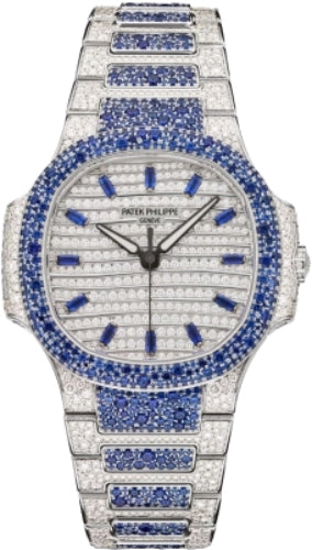 Patek Philippe Nautilus 7118/1451G-001 Haute Joaillerie White Gold Set With Sapphires & Diamonds Main image