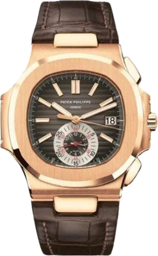 Patek Philippe Nautilus 5980R-001 Flyback Chronograph Date Rose Gold Black Brown Dial Main image