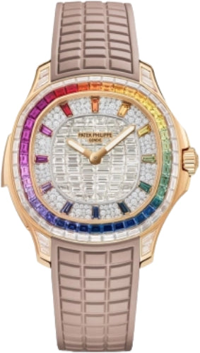 Patek Philippe Aquanaut 5260/355R-001 Luce "Rainbow" Minute Repeater Haute Joaillerie Rose Gold/Diamonds Rubber