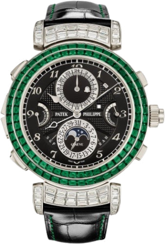 Patek Philippe Grand Complications 6300/403G-001 Grandmaster Chime Haute Joaillerie White Gold Set With Emeralds Diamonds Main image