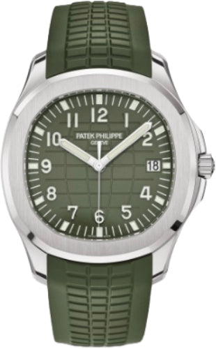 Patek Philippe Aquanaut 5168G-010 "Jumbo" White Gold Khaki Green Dial