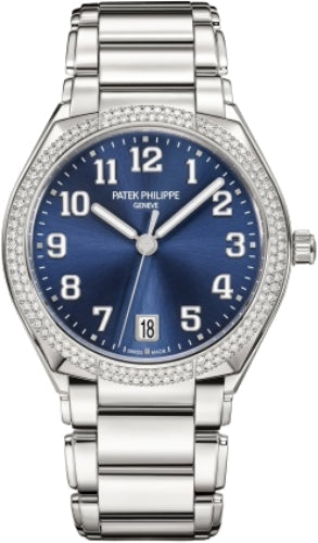Patek Philippe Twenty-4 7300/1200A-001 Twenty~4 Ladies Stainless Steel Blue Sunburst Dial