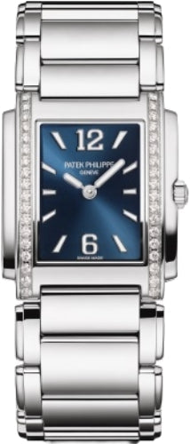 Patek Philippe Twenty-4 4910/1200A-001 Twenty~4 Ladies Blue Sunburst Dial Stainless Steel Main image