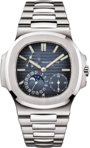 Patek Philippe Nautilus 5712/1A-001 Moon Phases Stainless Steel Black Blue Dial Main image