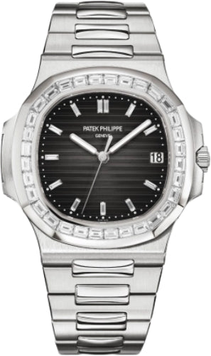 Patek Philippe Nautilus 5711/110P-001 Platinum Diamond Baguette Black Diamond Dial Main image