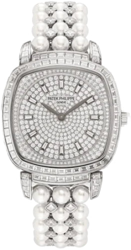 Patek Philippe Gondolo 7042/100G-001 Ladies White Gold Diamond Set Dial
