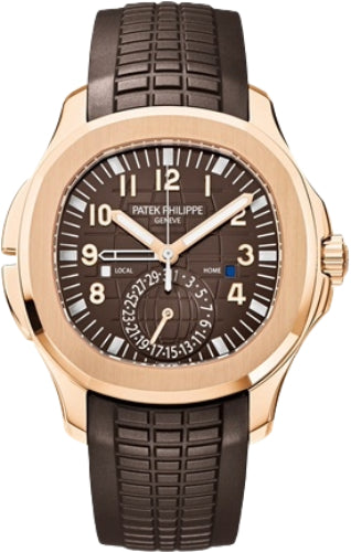 Patek Philippe Aquanaut 5164R-001 Travel Time Rose Gold Brown Dial Main image