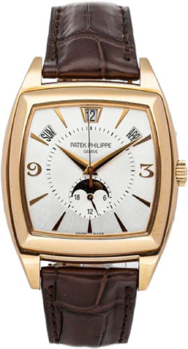 Patek Philippe Annual Calendar 5135R-001 Gondolo Calendario Rose Gold Silver Dial Main image