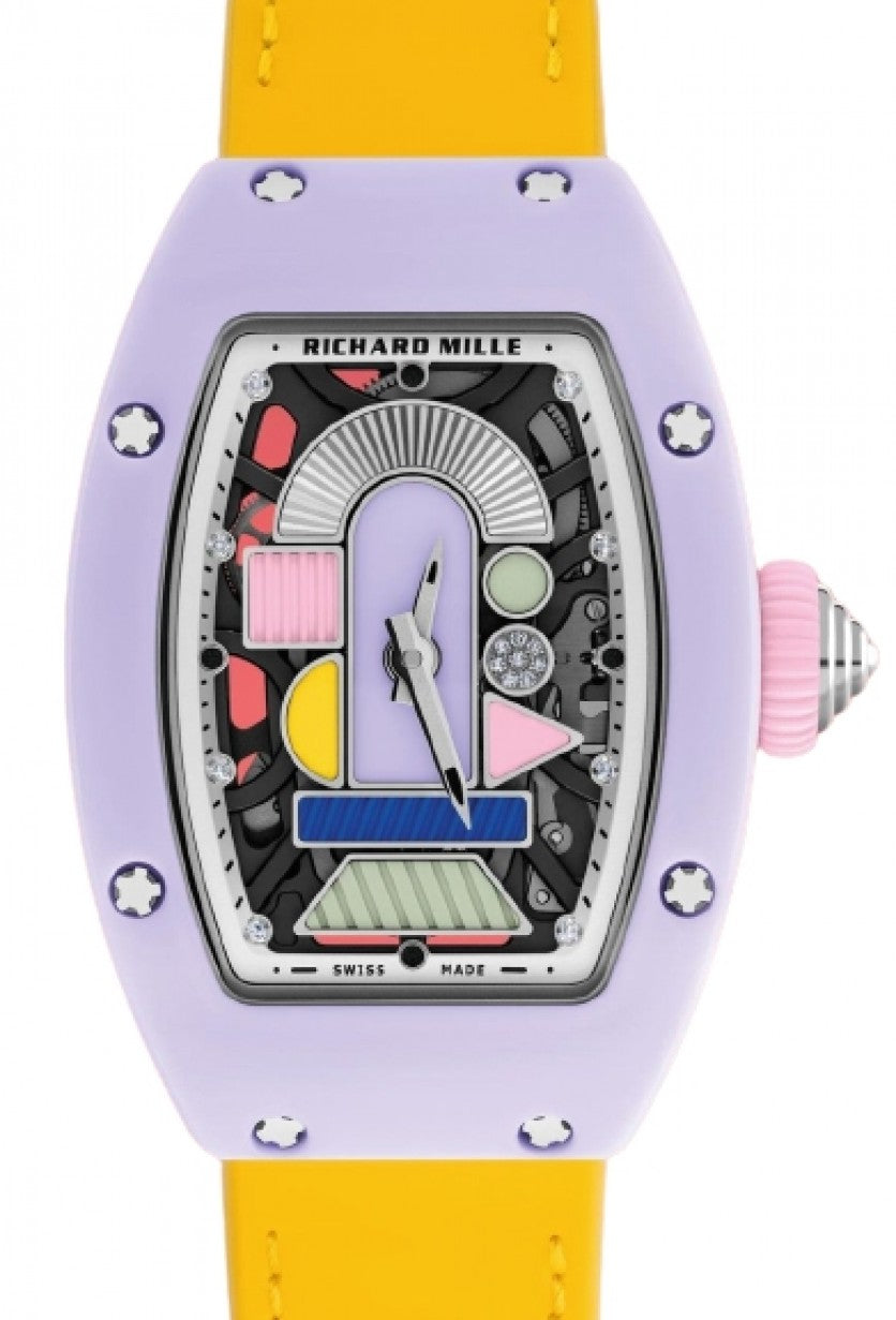 Richard Mille Automatic Winding Coloured Ceramic Lavender Pink RM 07-01 - BRAND NEW Main image