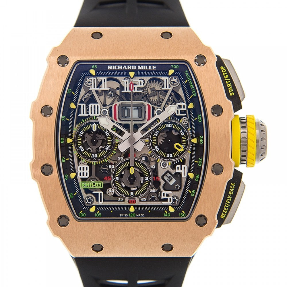 Richard Mille Automatic Winding Flyback Chronograph Rose Gold/Titanium RM 11-03 Main image