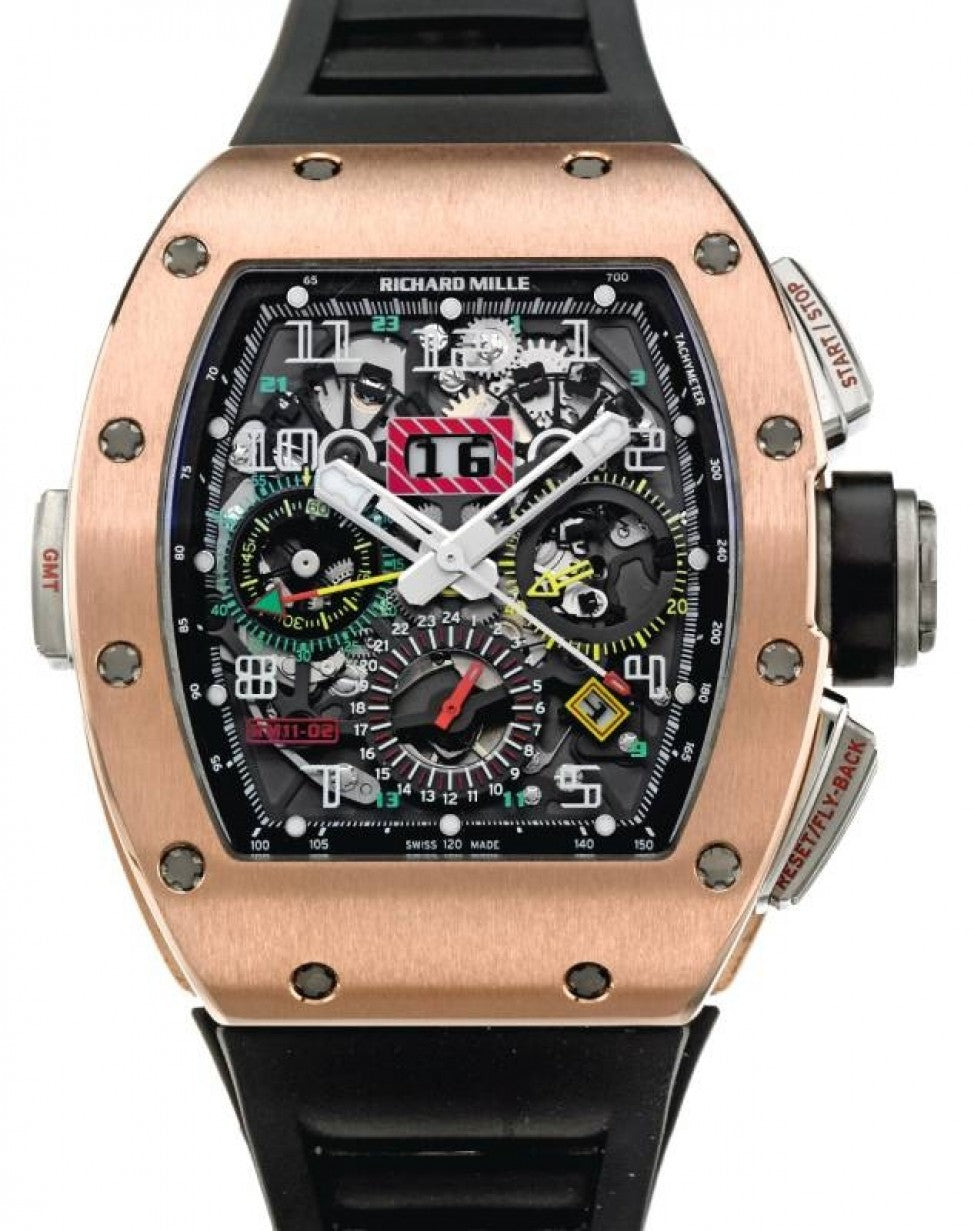 Richard Mille RM 11-02 Flyback Chronograph Dual-Time Rose Gold/Titanium