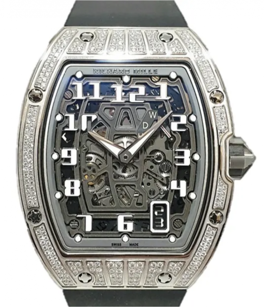Richard Mille Automatic Winding Extra Flat White Gold Diamond RM 67-01 - BRAND NEW Main image
