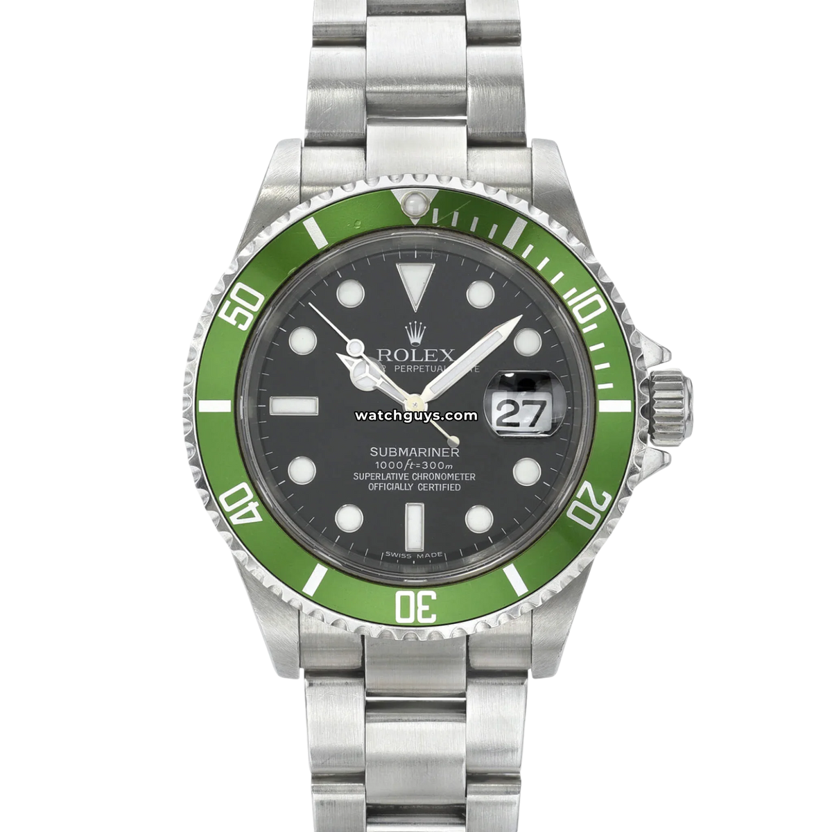 Rolex Submariner Date 16610LV Kermit — representative reference image