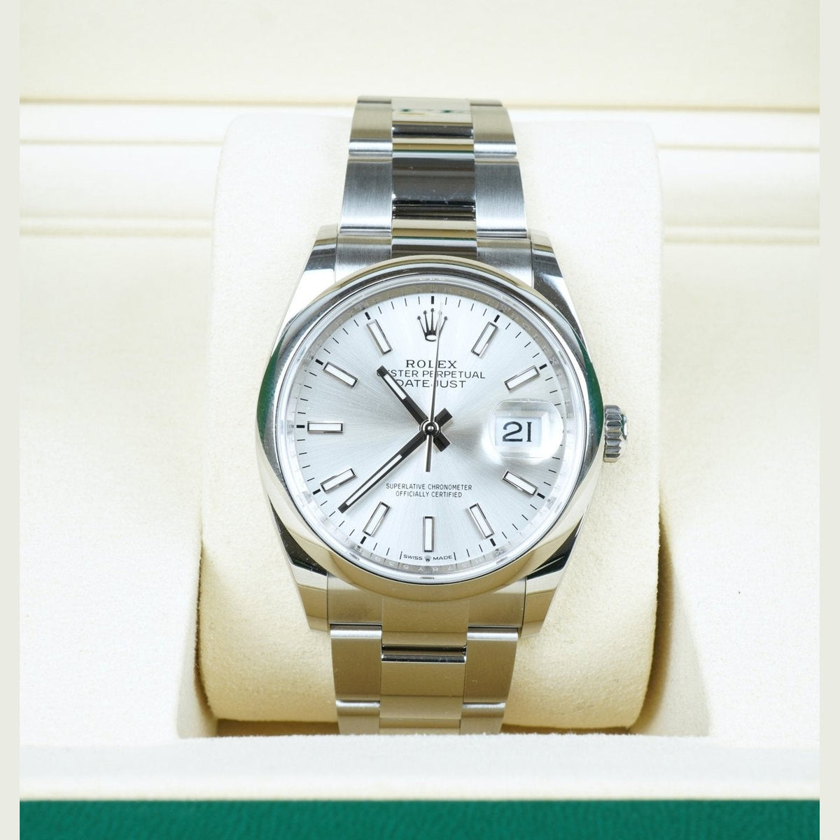 Rolex Datejust 126200 Silver Dial Oyster Bracelet