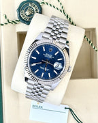Rolex Datejust 126334 Jubilee Stainless Steel Blue Dial - ORATIME CO