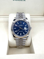 Rolex Datejust 126334 Jubilee Stainless Steel Blue Dial Fluted Bezel - ORATIME CO