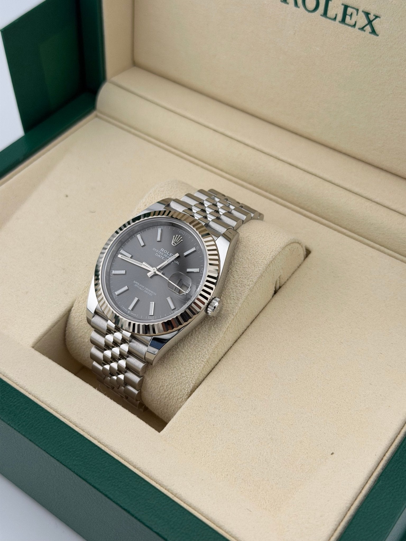 Rolex Datejust 126334 Jubilee Stainless Steel Rhodium Dial - ORATIME CO