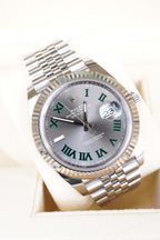 Rolex Datejust 126334 Wimbledon Dial Fluted Jubilee Stainless Steel - ORATIME CO