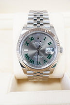 Rolex Datejust 126334 Wimbledon Dial Fluted Jubilee Stainless Steel - ORATIME CO