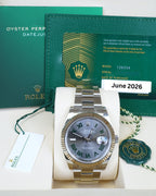 Rolex Datejust 126334 Wimbledon Dial Oyster Fluted Bezel - ORATIME CO