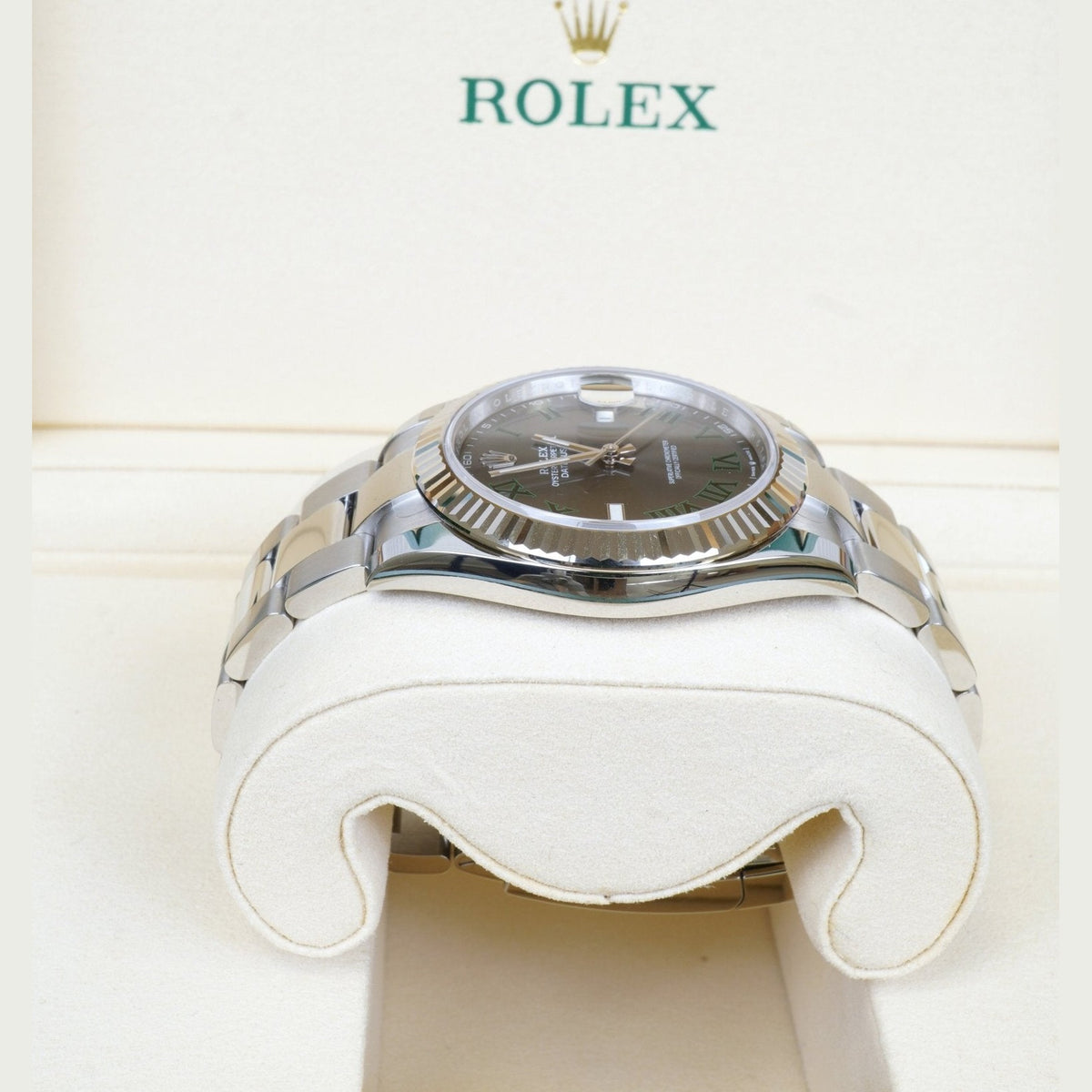 Rolex Datejust 126334 Wimbledon Dial Oyster Fluted Bezel