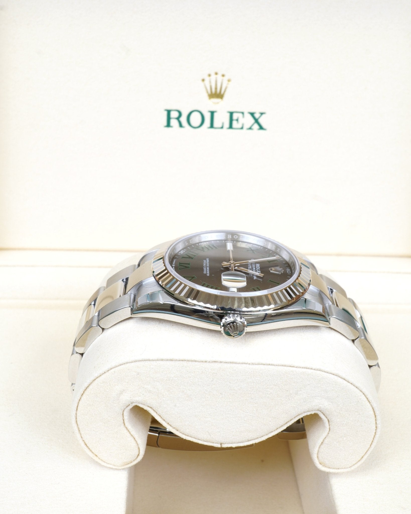 Rolex Datejust 126334 Wimbledon Dial Oyster Fluted Bezel - ORATIME CO