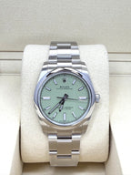 Rolex Oyster Perpetual 124200 Pistachio Dial Stainless Steel - ORATIME CO