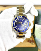 Rolex Submariner 16613 Bluesy Two Tone Stainless Steel & 18K Yellow Gold - ORATIME CO